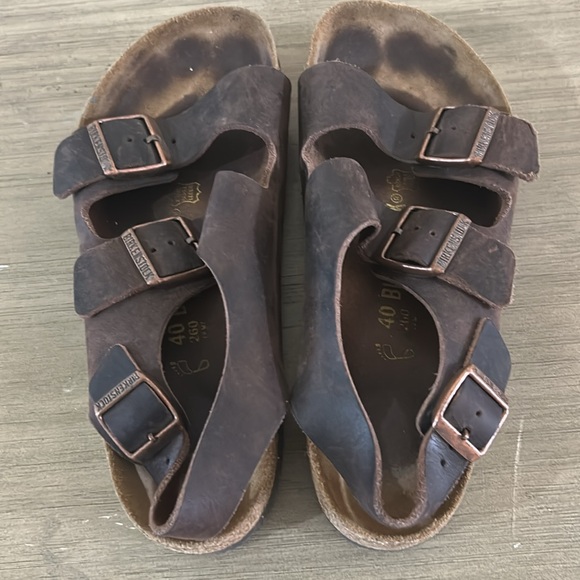 Birkenstock Milano Oiled Leather Habana Size 40 - Picture 3 of 6
